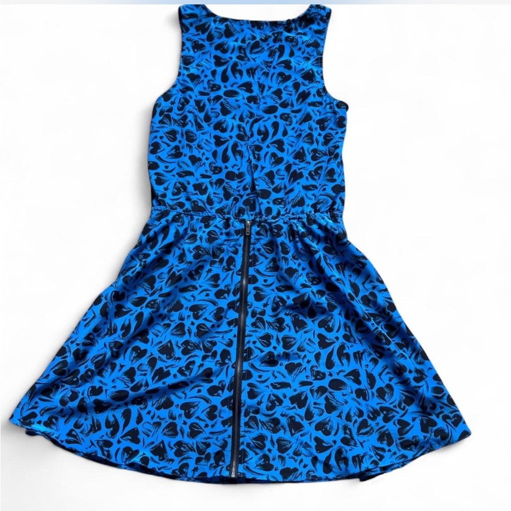 Reformed Urban Outfitters Blue and Black heart Mini Dress